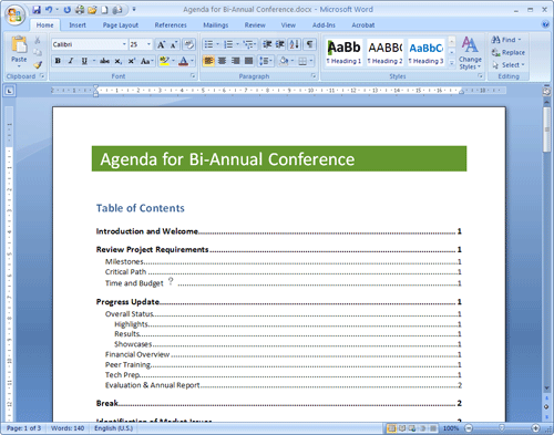 Once your agenda is finalized,