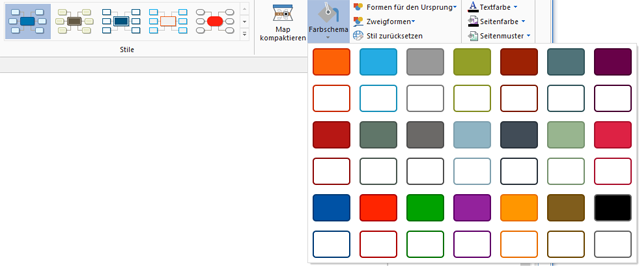 Abbildung 5. Wählen Sie aus einer Vielzahl von Farben und Formen