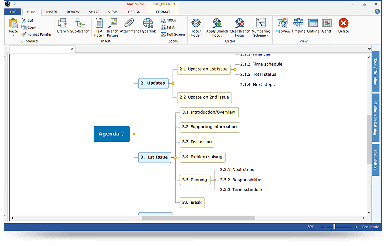 creating an agenda in word