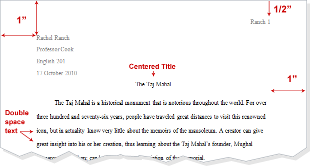 Short fstory essay in mla