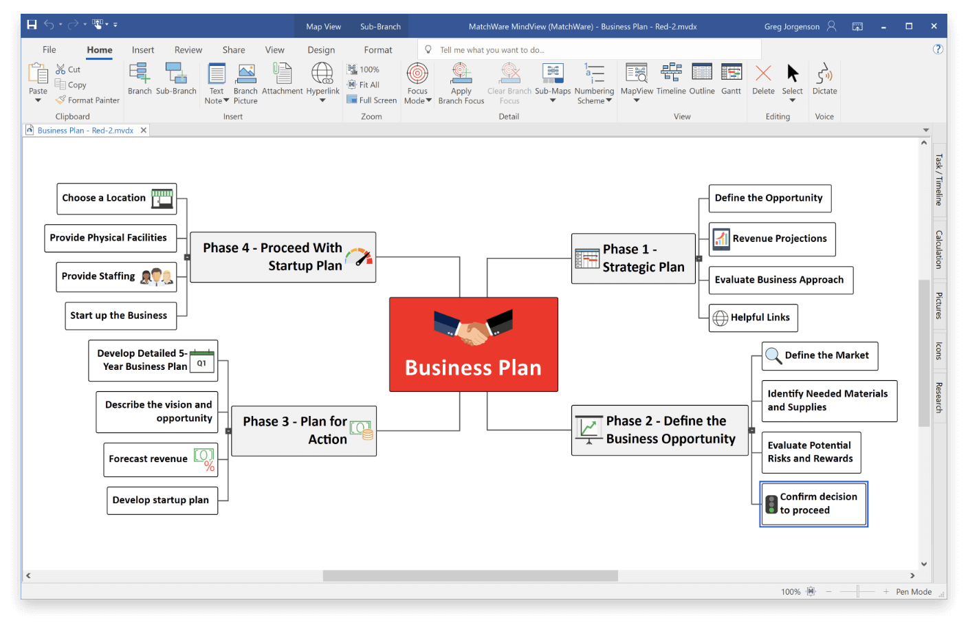 Brainstorm and write your plan with a mind map