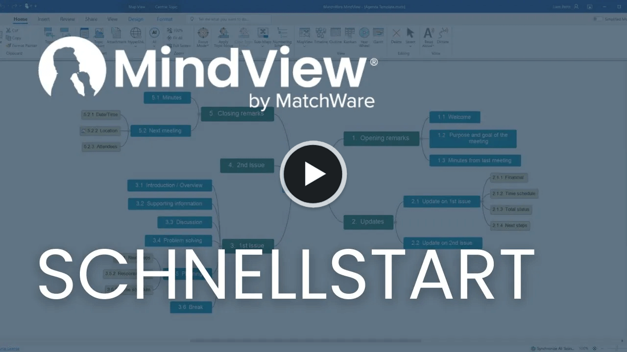 Fügen Sie Inhalte hinzu und hängen Sie Dateien an Ihre Mindmap an