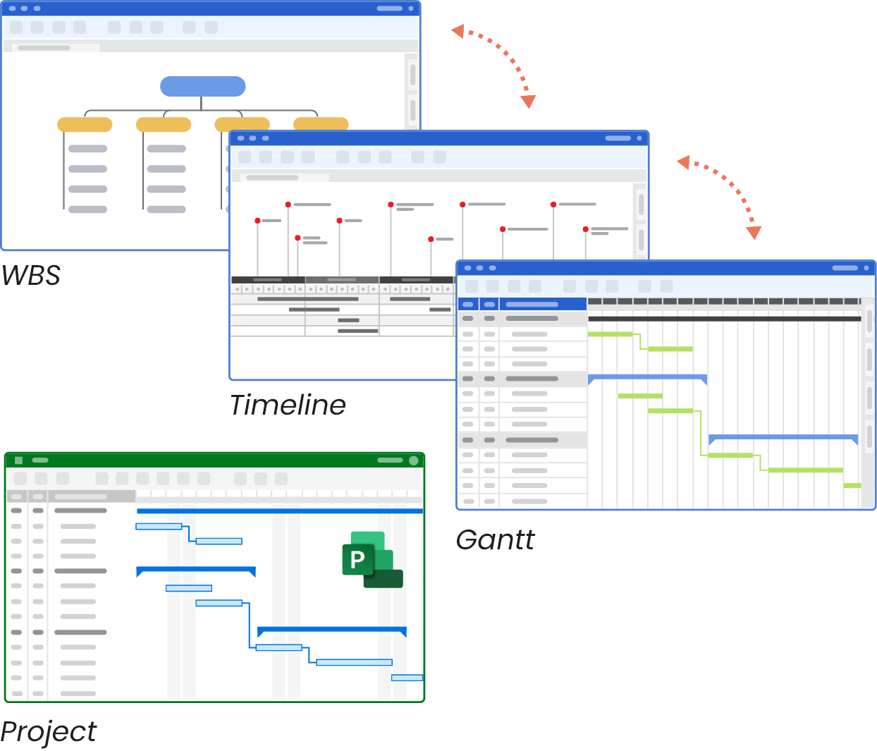 Present Gantt Charts in multiple formats