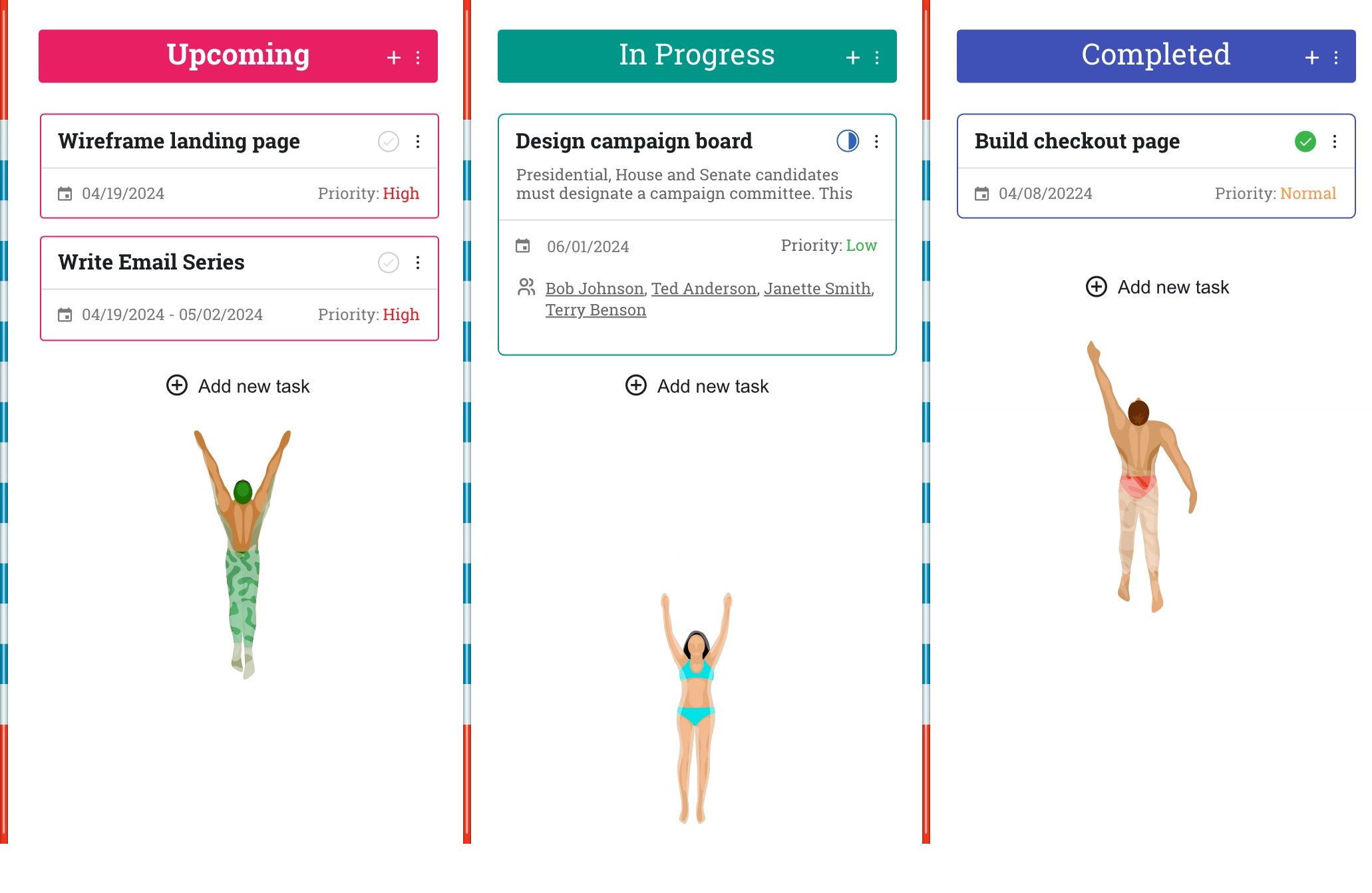 Kanban board view