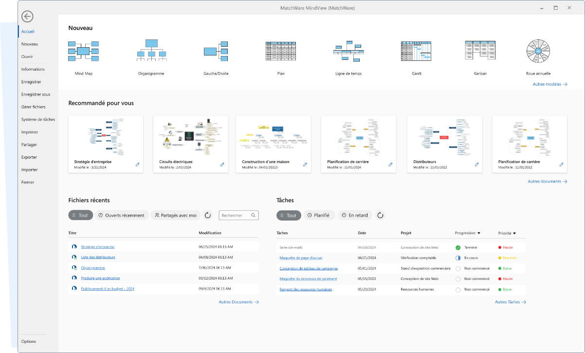 Neues MindView-Facelift im MS-Office-Stil