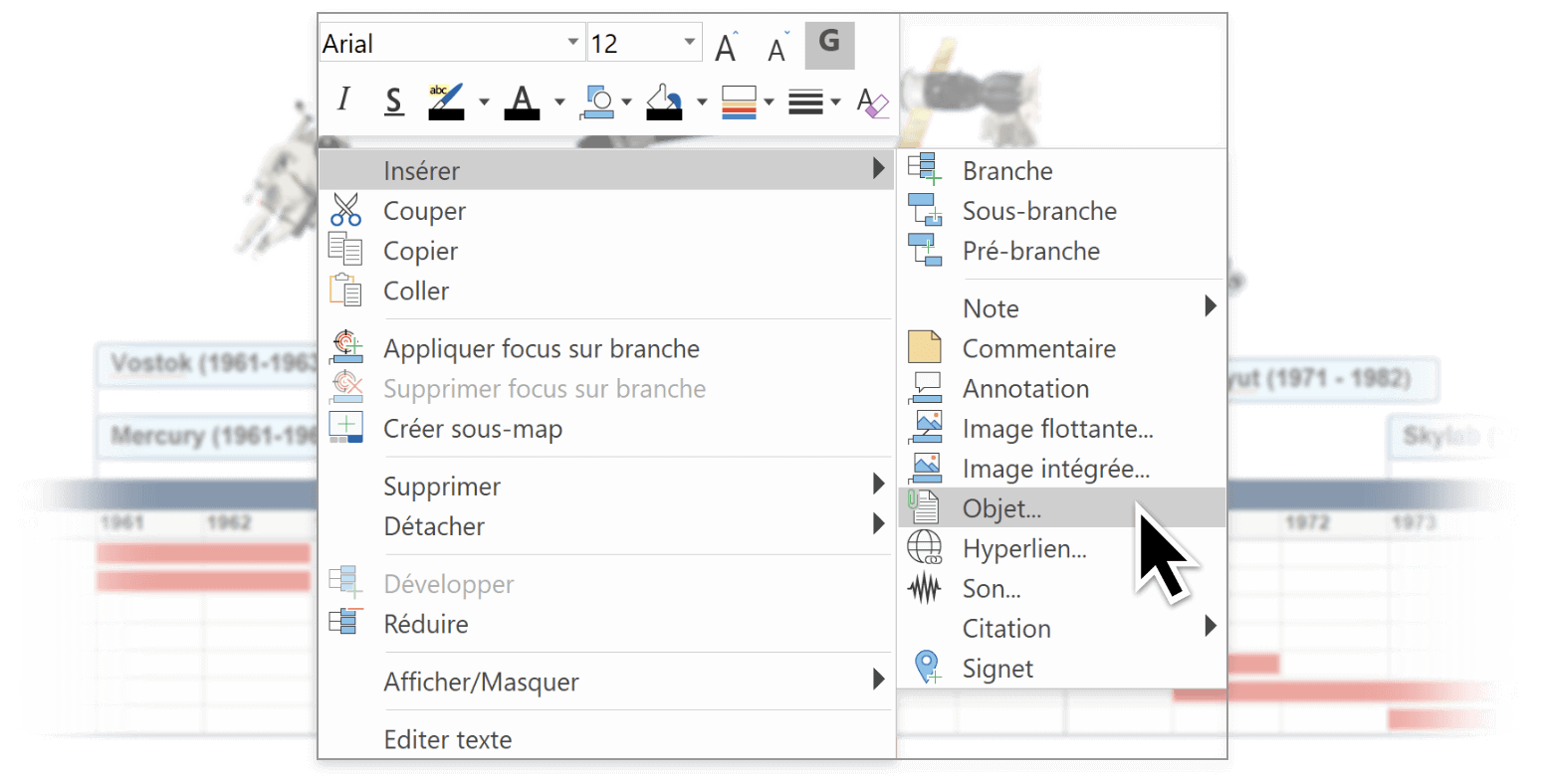 Insertion d'images et de notes