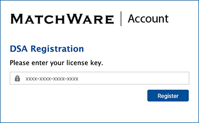 Register MatchWare Account