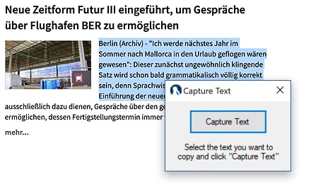 Mind Mapping Software mit Erfassen-Funktion von Quellen