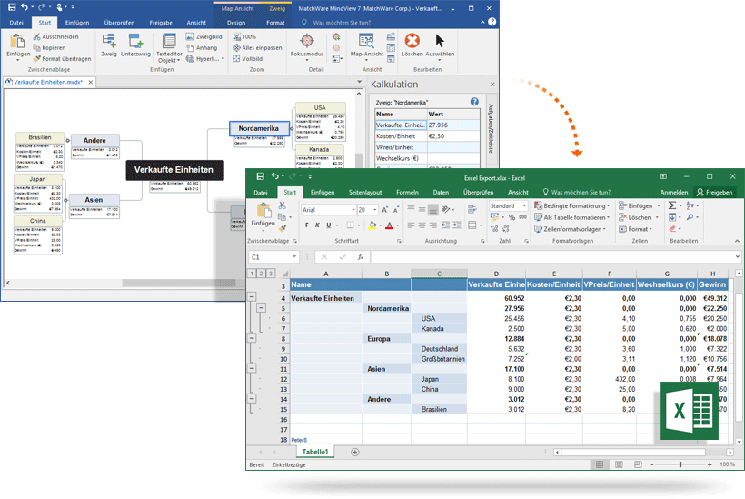 export import to excel