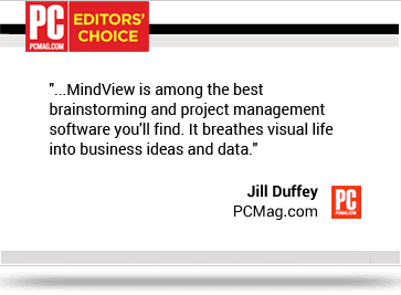 Mindview is among the best brainstorming and project management software you'll find. It breathes visual life into busines ideas and data.